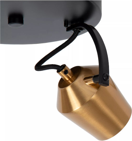 Lucide Lightning Emile Διπλό Σποτ με Ντουί GU10 σε Χρυσό Χρώμα