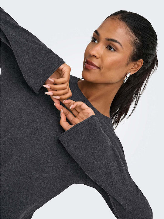 Life Mini Dress Dark Grey Melange