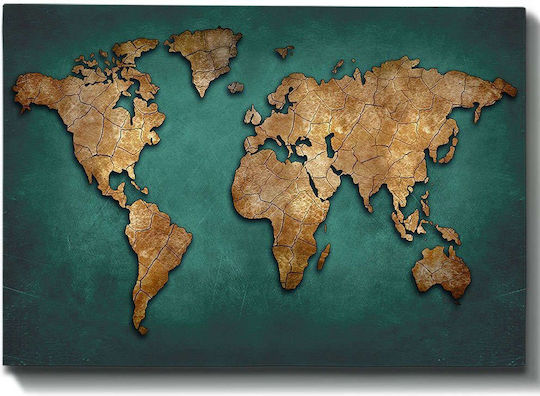 Πινακας Καμβας World Map Hm7197.01 100x3x70 Εκ