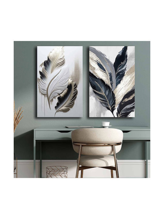 HomeMarkt Series Gobi Twofold Painting on Canvas 45x70cm