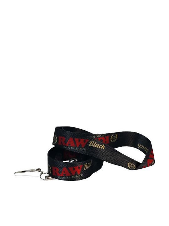 Raw Lanyard Μπρελόκ Κρεμαστό Κορδόνι Κλειδιά 45cm Black