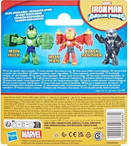 Action-Figur His Awesome Friends Marvel Iron Marvel Avengers Eisenmann 7cm.