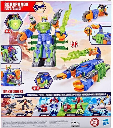 Actionfigur Cyberworld - Scorponok Strike Battle Transformatoren mit Sounds und Licht für 6+ Jahre 35cm