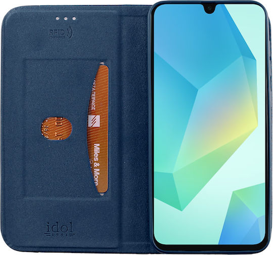 Idol 1991 Book Δερματίνης / Σιλικόνης Μπλε (Oppo A17)