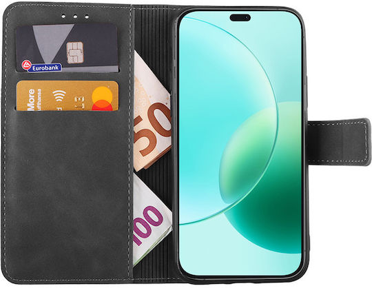 Lime Book Δερματίνης / Σιλικόνης Γκρι (HONOR 400 LITE 5G)