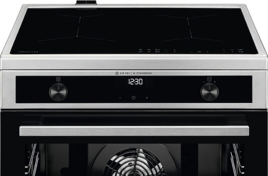AEG Cooker 73lt with Induction Hobs W59.6cm. Inox