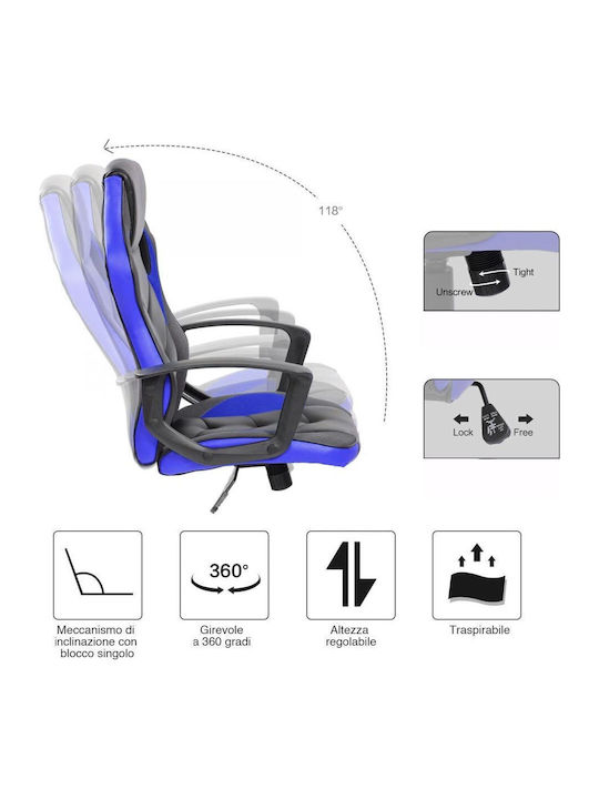 Bakaji 02834217 Gaming Chair Blue