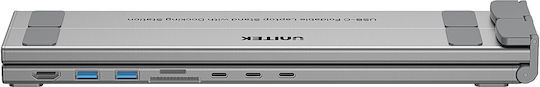 Unitek Βάση Στήριξης για Laptop Ασημί (D1137AGY01)