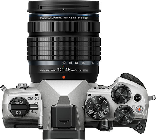 Olympus OM-5 II Mirrorless Φωτογραφική Μηχανή Kit (ED 12-45mm f/4 PRO) Ασημί