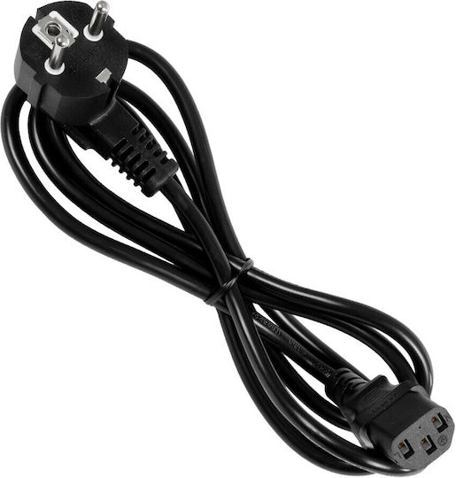 GloboStar IEC C13 / Schuko - IEC C13 / Schuko Cablu 1.5m Negru (61498)