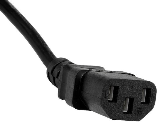 GloboStar IEC C13 / Schuko - IEC C13 / Schuko Cablu 1.5m Negru (61498)