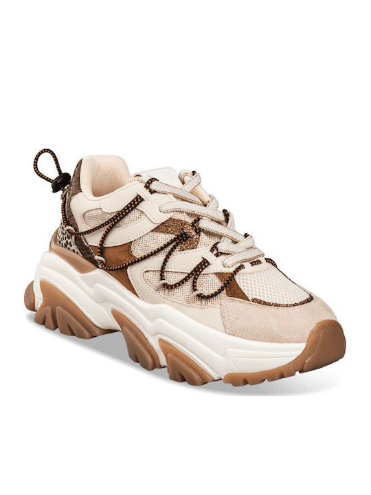 Name Loading Chunky Sneakers Beige