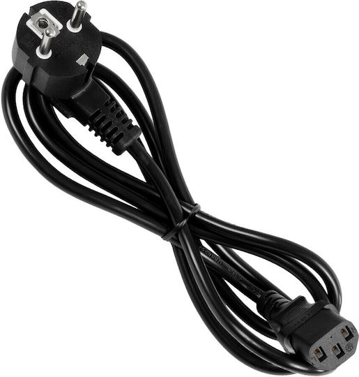 GloboStar IEC C13 / Schuko - IEC C13 / Schuko Cablu 1.5m Negru (61498)