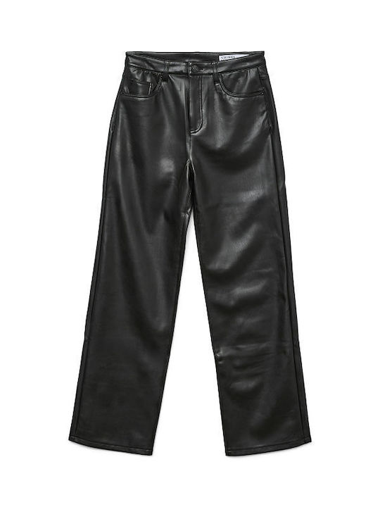Vero Moda Tessa Femeiesc Tesatura Pantaloni Larg Black