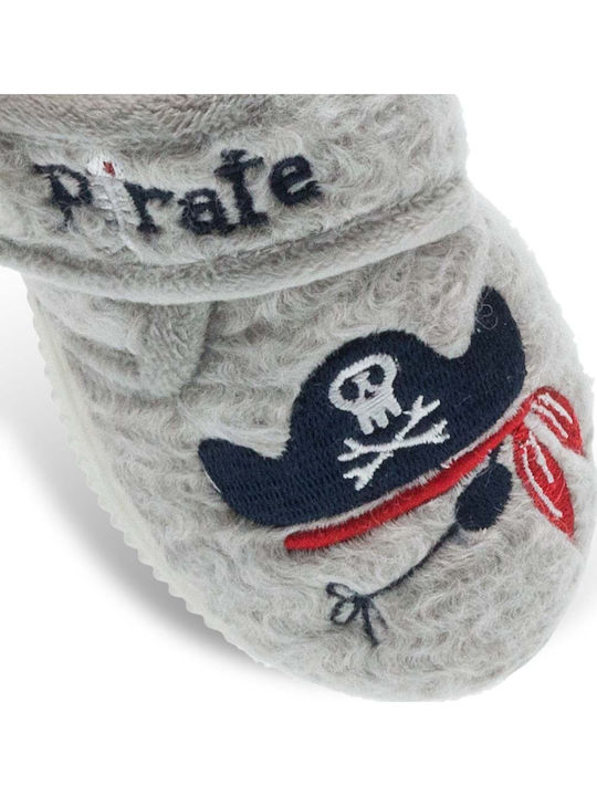 Kinderhausschuhe Stiefel Gray