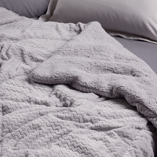 Das Home Κουβερτοπάπλωμα Μονό 160x220εκ. 1368 Grey