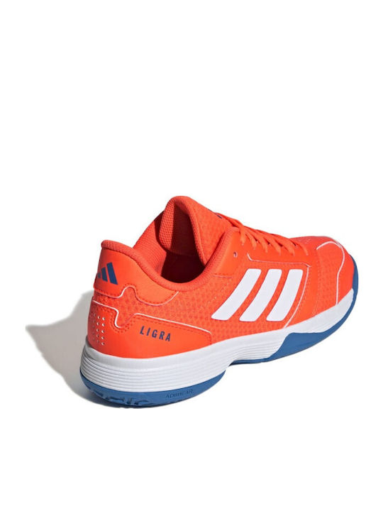 Ligra 8 K Kids Sports Shoes Volleyball with Laces Orange