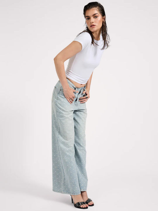 Waist Γυναικείο Jean Παντελόνι Καμπάνα