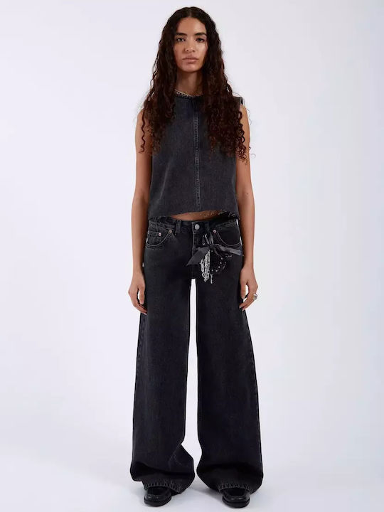 Women's Jean Trousers in Regular Fit Retro Black