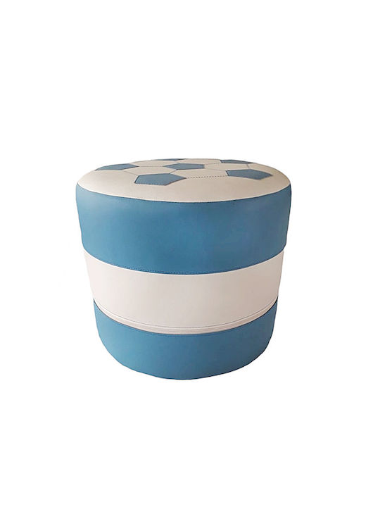 Табуретка Дневна стая Изкуствена кожа Blue-White 43x43x39бр