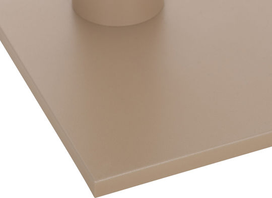 HomeMarkt Metallic Table Stand for Table / Office with Adjustable Cappuccino Matte 7.6x7.6x72cm