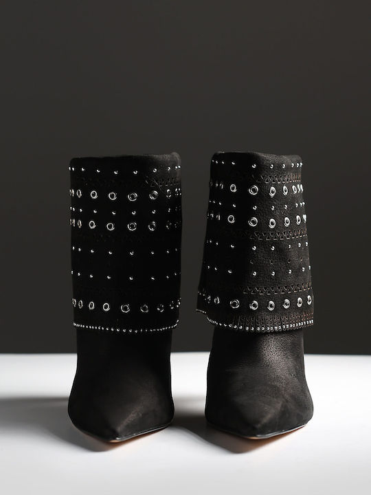 Leather Women's Ankle Boots Black
