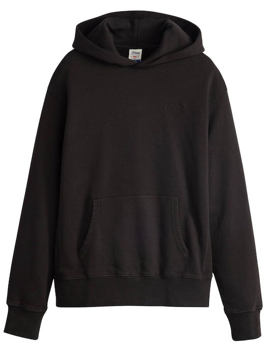 Authentic Φούτερ με Κουκούλα Black
