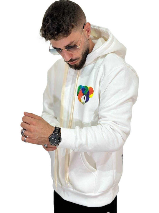 Hanorac cu Glugă White