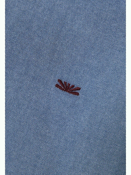 Long-sleeved Cotton Shirt Indigo