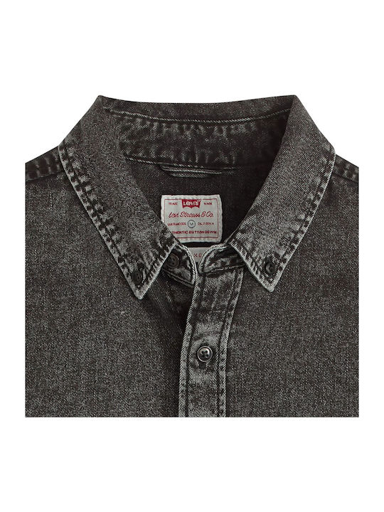 Authentic Langärmlig Hemd Washed Black