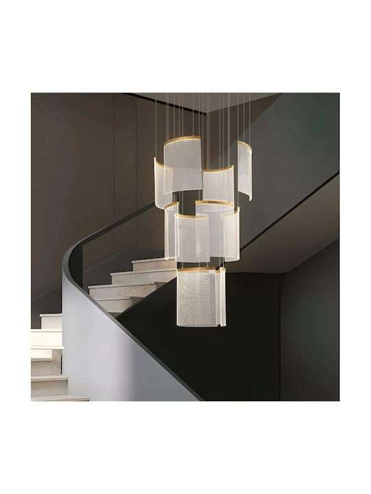 Alista Home Πολυέλαιος LED Ø80cm με Κρύσταλλα Χρυσός Alista Home Πολυέλαιος LED Ø80cm με Κρύσταλλα Χρυσός