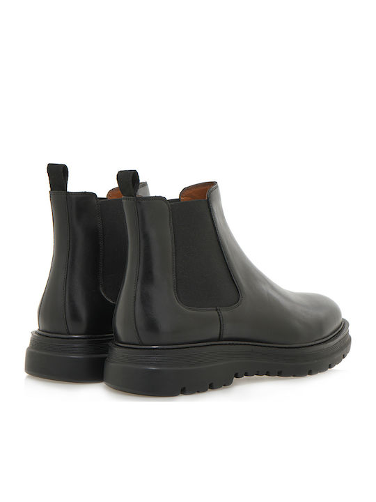 Leather Black Men's Boots