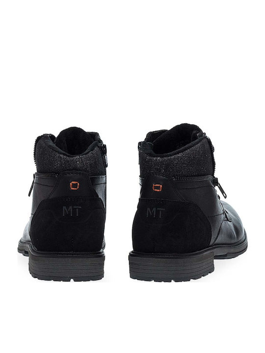 Leder Schwarz Herrenstiefel