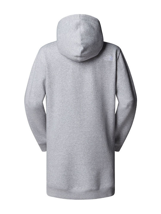 Mini Athletic Long Sleeve Hooded Grey Dress