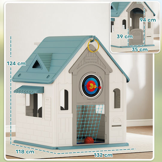 Aiyaplay Căsuță De Joacă Pentru Copii Multifuncțională Multicoloră 132x118x124cm