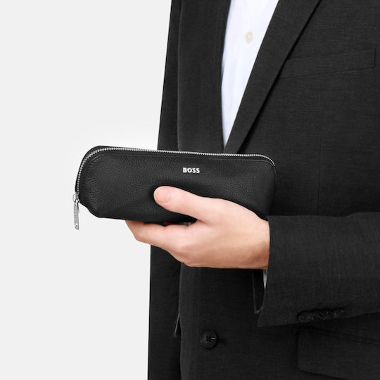 Hugo Boss Classic Grained Pen Case Black