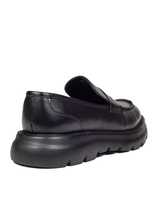 Men's Leather Moccasins Black