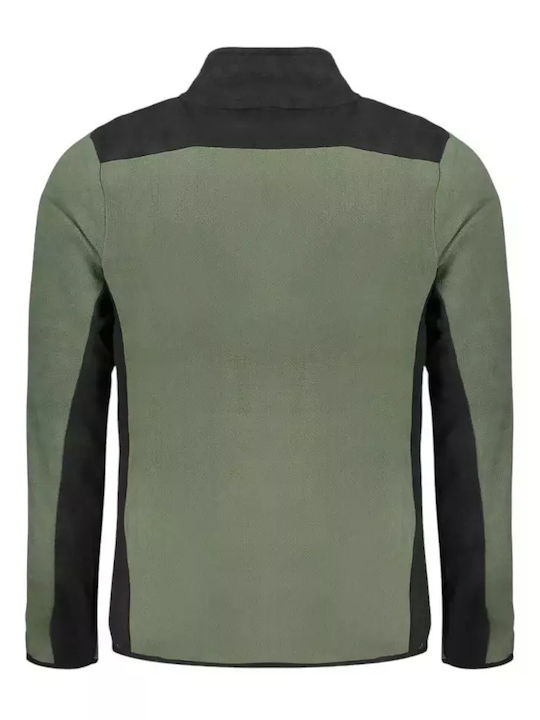 Men's Fleece Cardigan Dark green