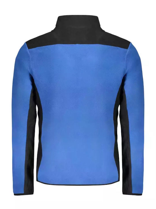 Men's Fleece Cardigan Blue