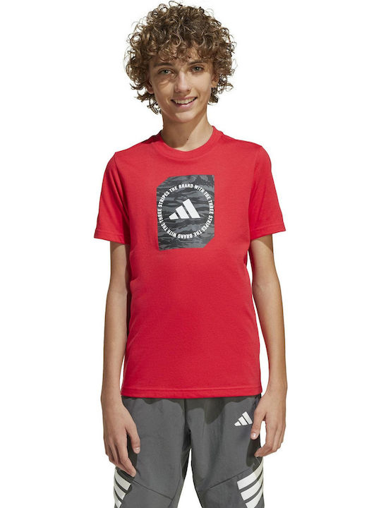 Παιδικό T-shirt Κόκκινο Camo Box