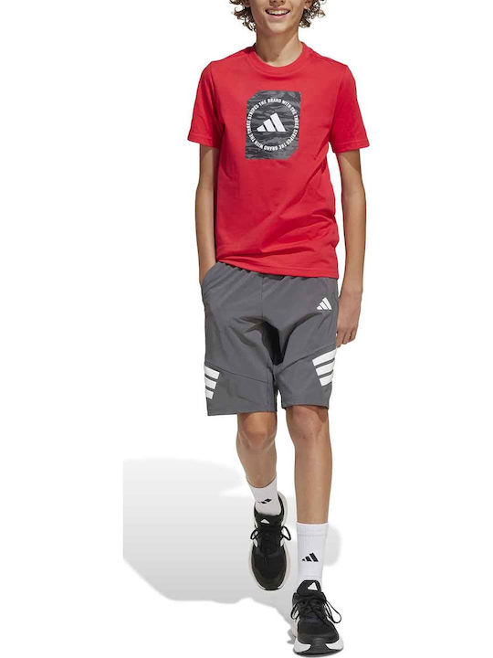 Παιδικό T-shirt Κόκκινο Camo Box