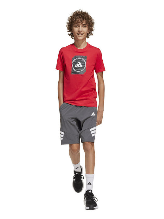 Παιδικό T-shirt Κόκκινο Camo Box