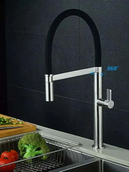 Alista Home Korman Technik Küchenarmatur Zähler Flexibel Silber