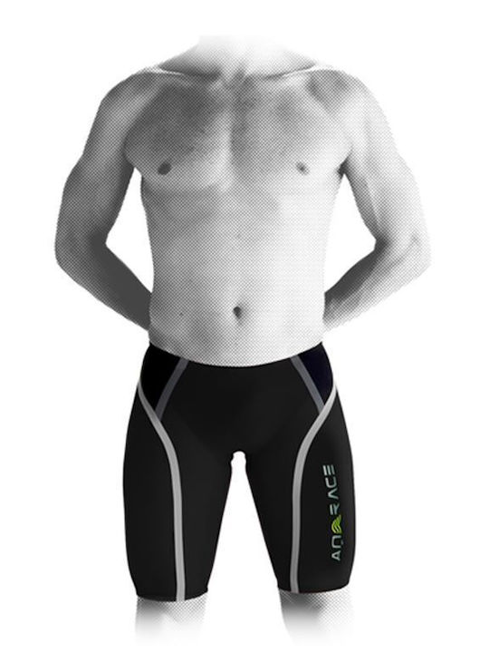 Aquarapid 604.010.021 Bărbătesc Costum de Baie de Competiție Jammer pentru Înot Negru