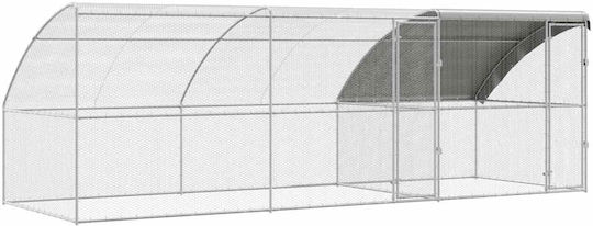 vidaXL 3381110 Galvanized Steel Cage for Birds 600x200x198.5cm