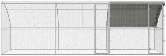 vidaXL 3381110 Galvanized Steel Cage for Birds 600x200x198.5cm