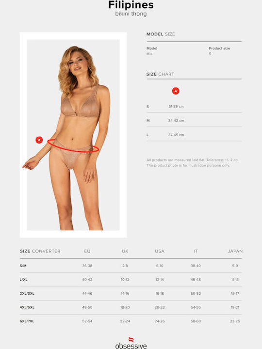 Filipines Bikini Top Χρυσό