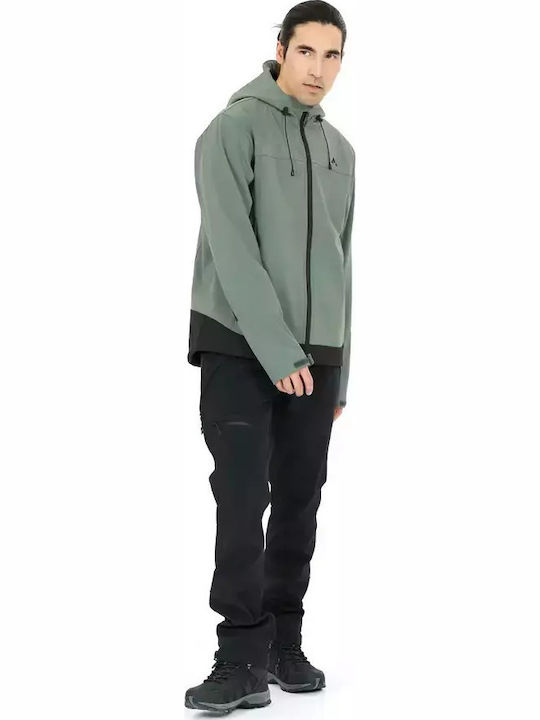 Winter Jacket Softshell Waterproof and Windproof Balsam Green - Mint