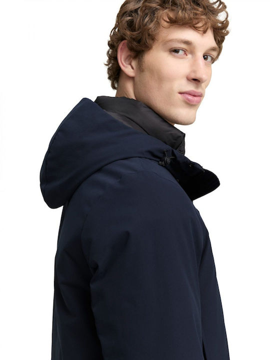 Geacă Parka De Iarnă Impermeabilă Albastră, Sky Captain Blue