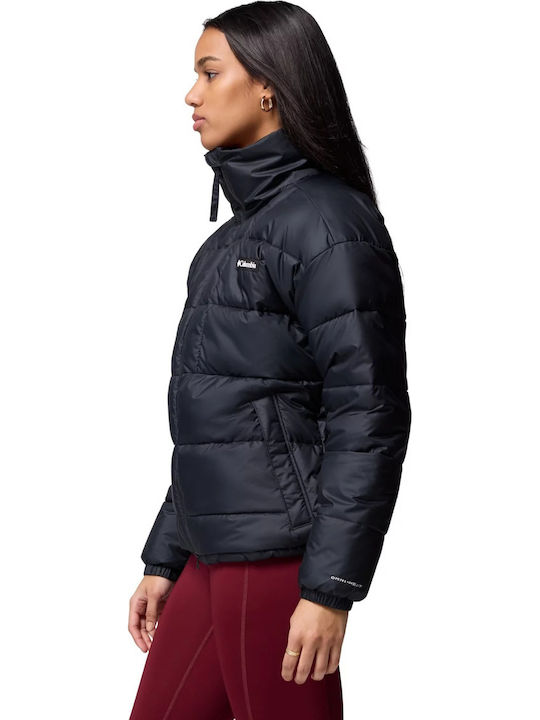 Pike Lake Damen Puffer Jacke für Winter Schwarz